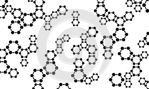 Medical background. Molecule structure and bond pattern. Medicine, science and technology concept.